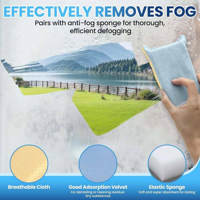 POLIXEL Glass Anti Fog Spray for Car Windshield - Windows Defogger Instantly Prevents Fog on Glasses, Car Windows, Mirrors & Goggles - Streak-Free, Safe for All Surfaces - 5OZ/150ML - Image 4